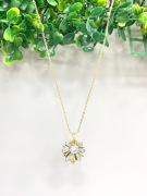 naszyjnik ze stali nierdzewnej w złotym kolorze