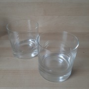 2 vintage ciężkie szklanki do whiskey 300ml / 400g  USA  