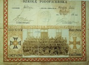 14 Pułk Ułanów, 1/2 Świadectwa Szkoły Podoficerskiej