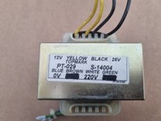 Transformator sieciowy 220V na 12V i 26V
