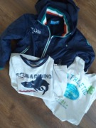 kurteczka chłopięca 3-4 lat 2 koszulki