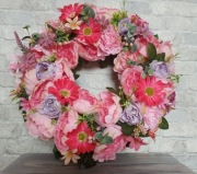 Wiosenny Wianek Kwiatowy Premium 48cm 