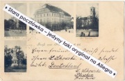 PLESZEW PLESCHEN Ratusz pomnik wojenny i kościoły 1900 do Mediolanu Włochy