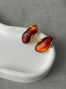 Bursztynowe kolczyki lux Zezu jewelry
