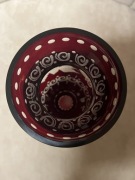 Wazon Bochemia ze szkła grawerowanego