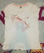 Komplet, ubranie z motywem konia, koszulka krótki rękaw i leginsy 3/4.