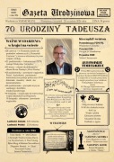 Personalizowany prezent na 70 urodziny Gazeta urodzinowa 1956 Kronika 1956
