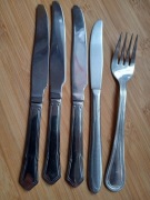 STAINLESS STEEL angielskie NOŻE i WIDELEC 