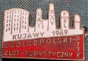 Odznaka Ogólnopolski zlot turystyczny pttk kujawy 1969 XXV lat PRL