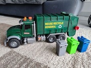 Zabawkowa Śmieciarka Ciemnozielona dźwięki światła kosze