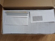 Koperta z okienkiem DL (110 x 220 mm) biały 1000 szt. bez kleju