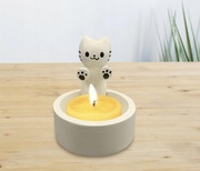 Kotek, cudowny świecznik na podgrzewacz