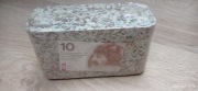 BRYKIET Z BANKNOTÓW 10ZŁ. Banknot 10 zł złotych.