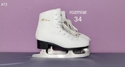 Łyżwy dziecięce figurowe w super stanie - rozmiar 34 - 21,3 cm [#73]
