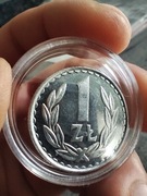 1zł prl 1985r. Lustro piękny połysk.