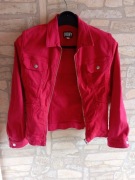 DKNY Kurtka czerwona r. 10 dżinsowa bawełna