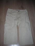 Spodnie męskie LS jeans kremowe 3/4 rybaczki 6 kieszeni roz.38