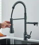 Bateria kuchenna czarna dodatkowa wylewka