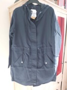 Kurtka parka damska granatowa L