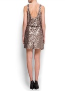 Nowa Sukienka Sylwestrowa ASOS złote cekiny roz. 36/38 S/M