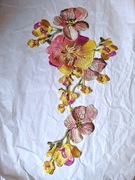 Aplikacja do naszycia haft DIY duża kwiat  rośliny 