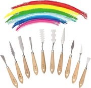 10 szt Szpachelki Szpatułki Narzędzia Malarskie