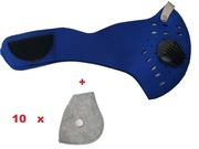 Maska  pm 2.5 + 10 filtrów z węglem aktywnym ffp2