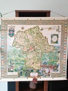 Mapa na ścianę woj. mazowieckie