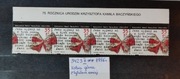 3423 II** 75 rocznica ur K. Baczyńskiego 1996 LISTWA górna z tytułem emisji