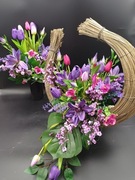 Komplet nagrobny  -kompozyca wiosenno -wielkanocna