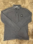 Stone Island Grey Longsleeved Polo Shirt