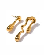 Asymetryczne geometryczne kolczyki Bruise