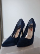 Szpilki chabrowe, granatowe rozm. 38