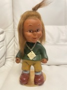 Unikat stara kolekcjonerska figurka z bujającą głową Dziewczynka HEICO