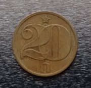Wyprzedaż Kolekcji = = 20 halerzy 1975r  = CZECHOSŁOWACJA =