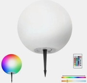 Kula Solarna RGB Zewnętrzna Wodoodporna-WBIJANA+PILOT