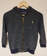 POLO Ralph Lauren BLUZA dziecięca CHŁOPIĘCA z kapturem na suwak 128-134