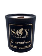 Świeca sojowa- L-awend-ove / Drewniany knot