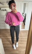 Sweter różowy damski Reserved S oversize