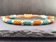 Kolorowa bransoletka z koralików - handmade 