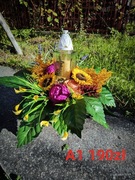 Kwiaty Bukiety  Sztuczne wiązanki na cmentarz stroik