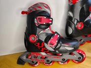 Rolki OXELO dziecięce rozmiar 30/32 z kompletem ochraniaczy 