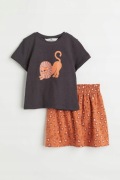 H&M Bawełniany komplet 2-częściowy z lwem 134/140 CZYSZCZENIE MAGAZYNU!!!