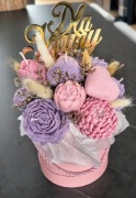Flowerbox ze świec sojowych Dzień Matki