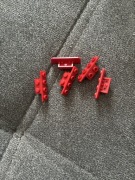Lego 2436b łamana 1x2-1x4 czerwony 1 szt U