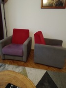 Kolorowe fotele tapicerowane