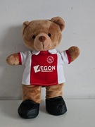 Ajax Amsterdam maskotka miś w klubowej koszulce