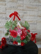 Bukiet na dzień kobiet w koszyczku