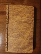 Notes ręcznie wykonany kartki to papier czerpany nowy z metką na prezent 