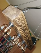 Lampa wisząca drewno ręcznie robiona